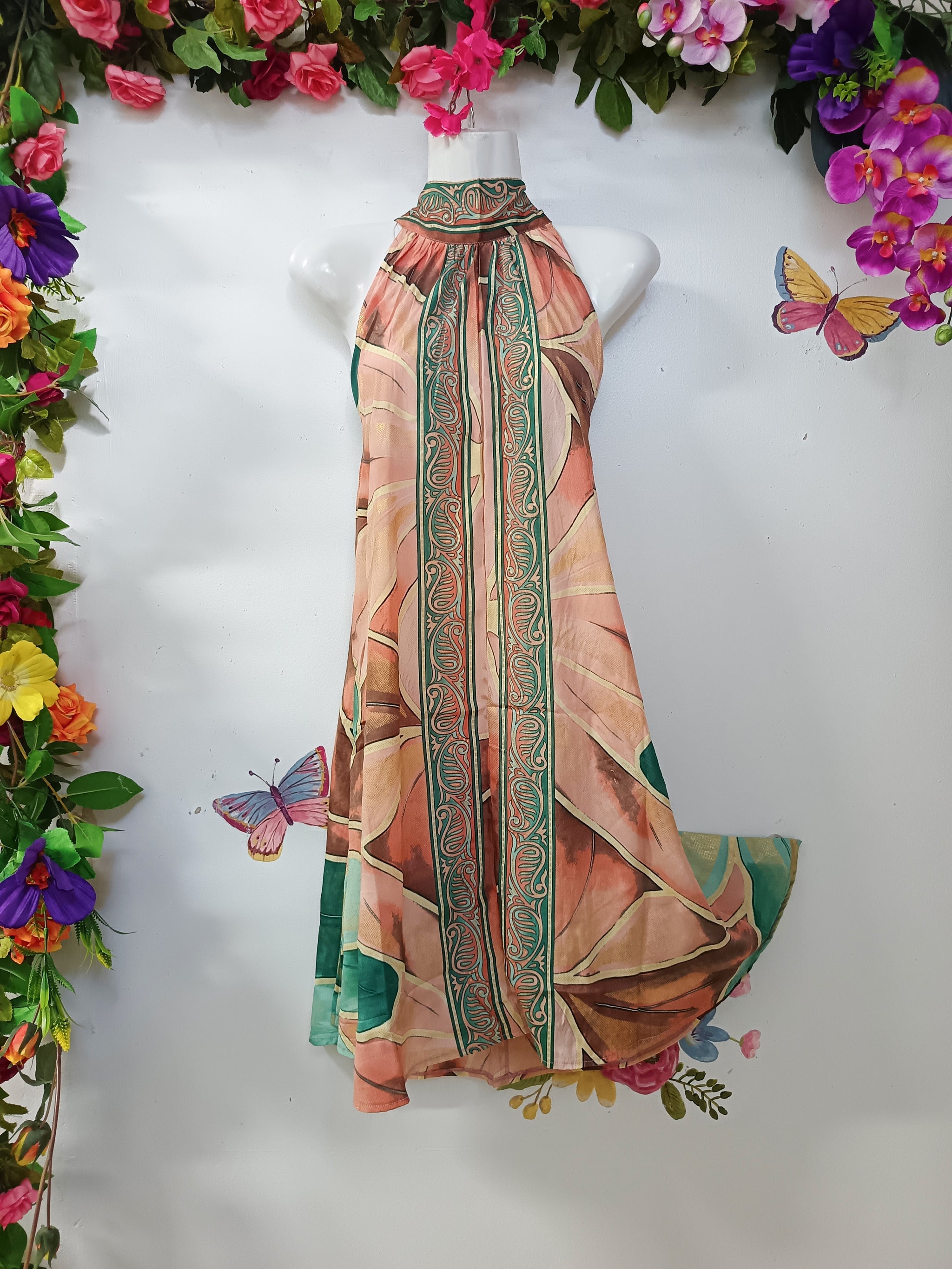 Silk & Soul Midi Muse Halter Dress