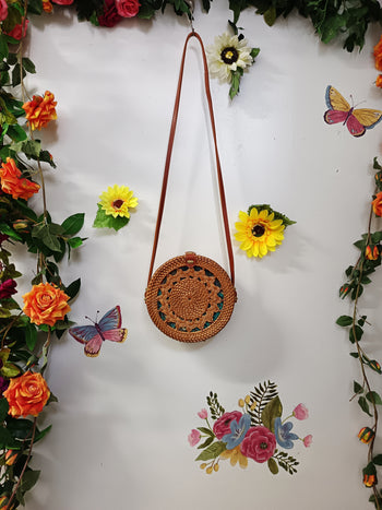 Rattan Round Bag