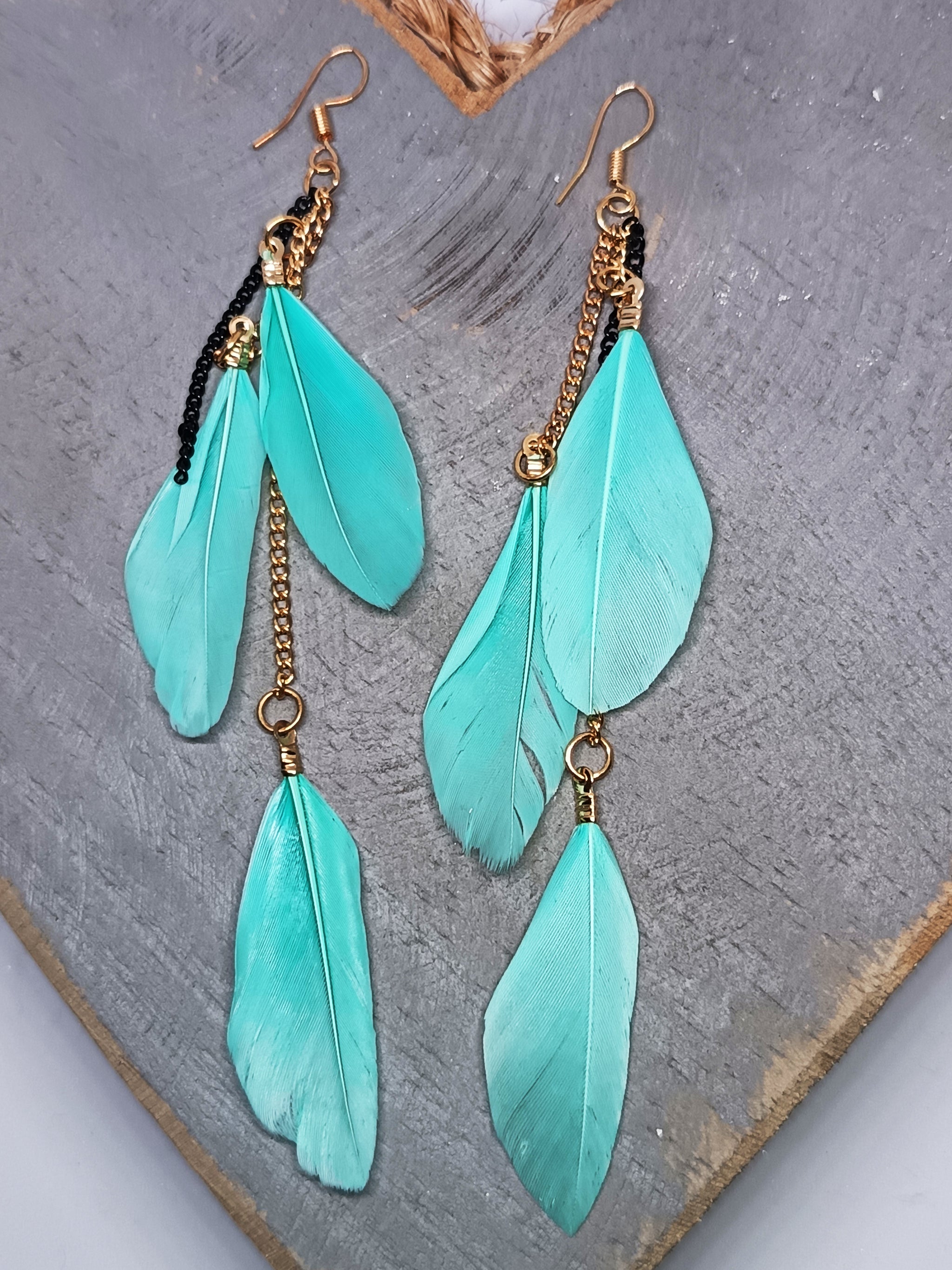 Festival Feather Cascade Earings