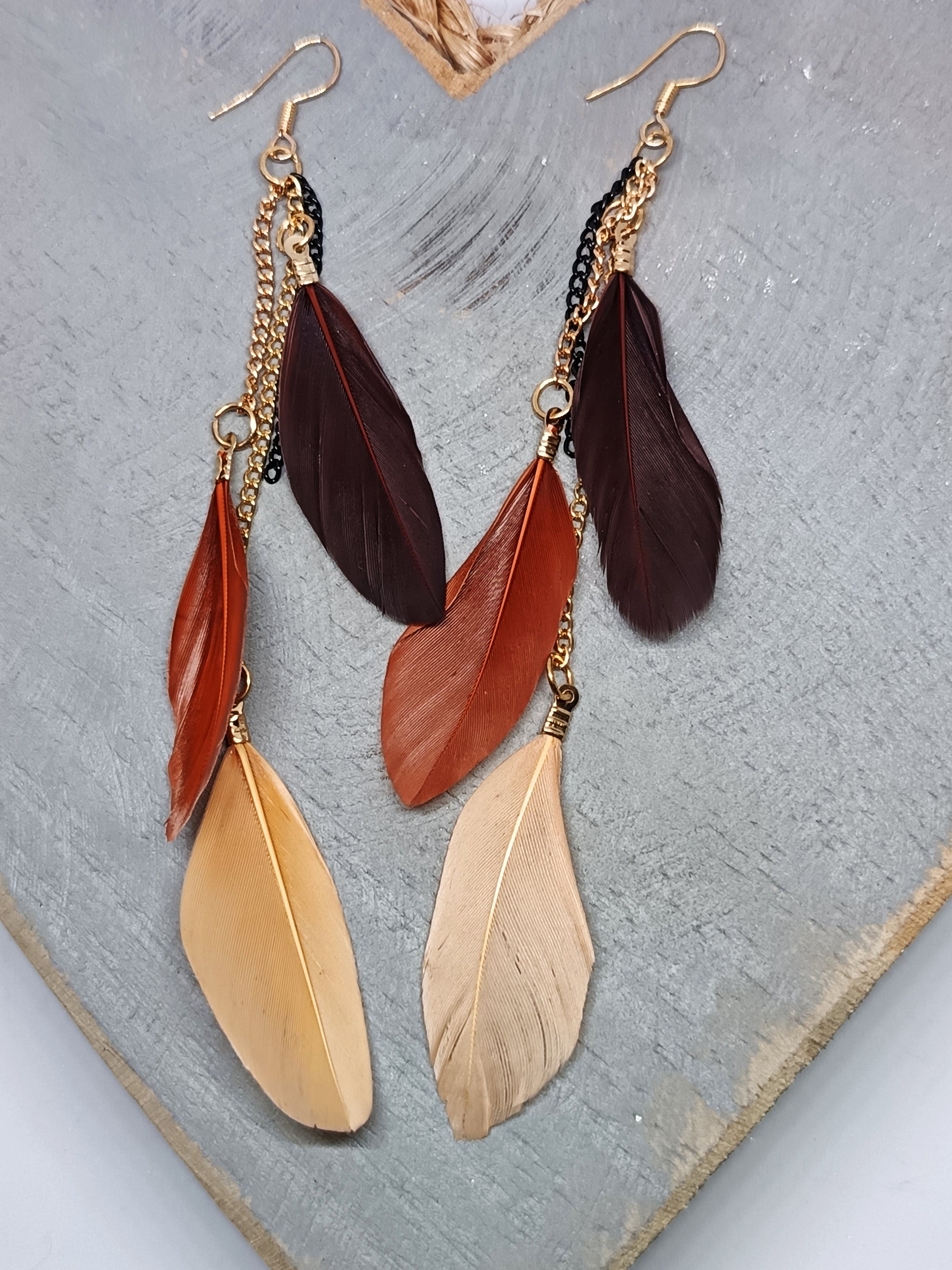 Festival Feather Cascade Earings