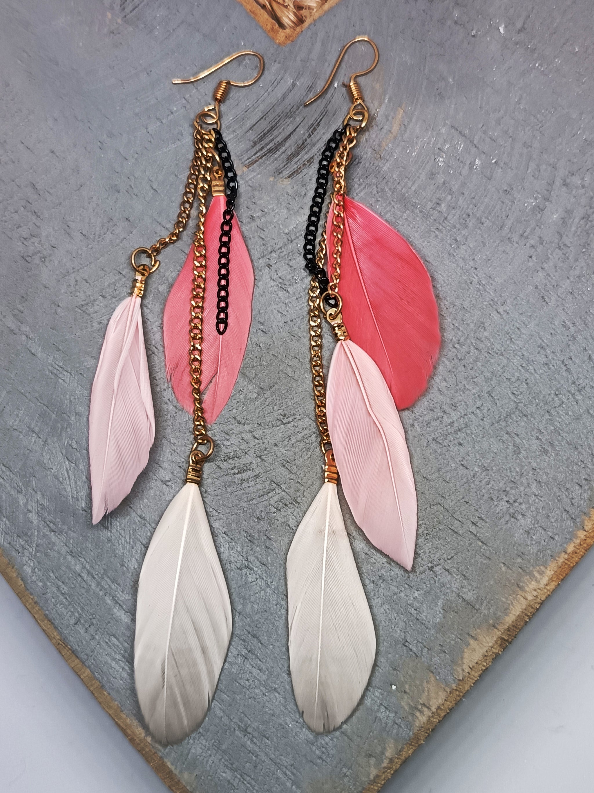 Festival Feather Cascade Earings