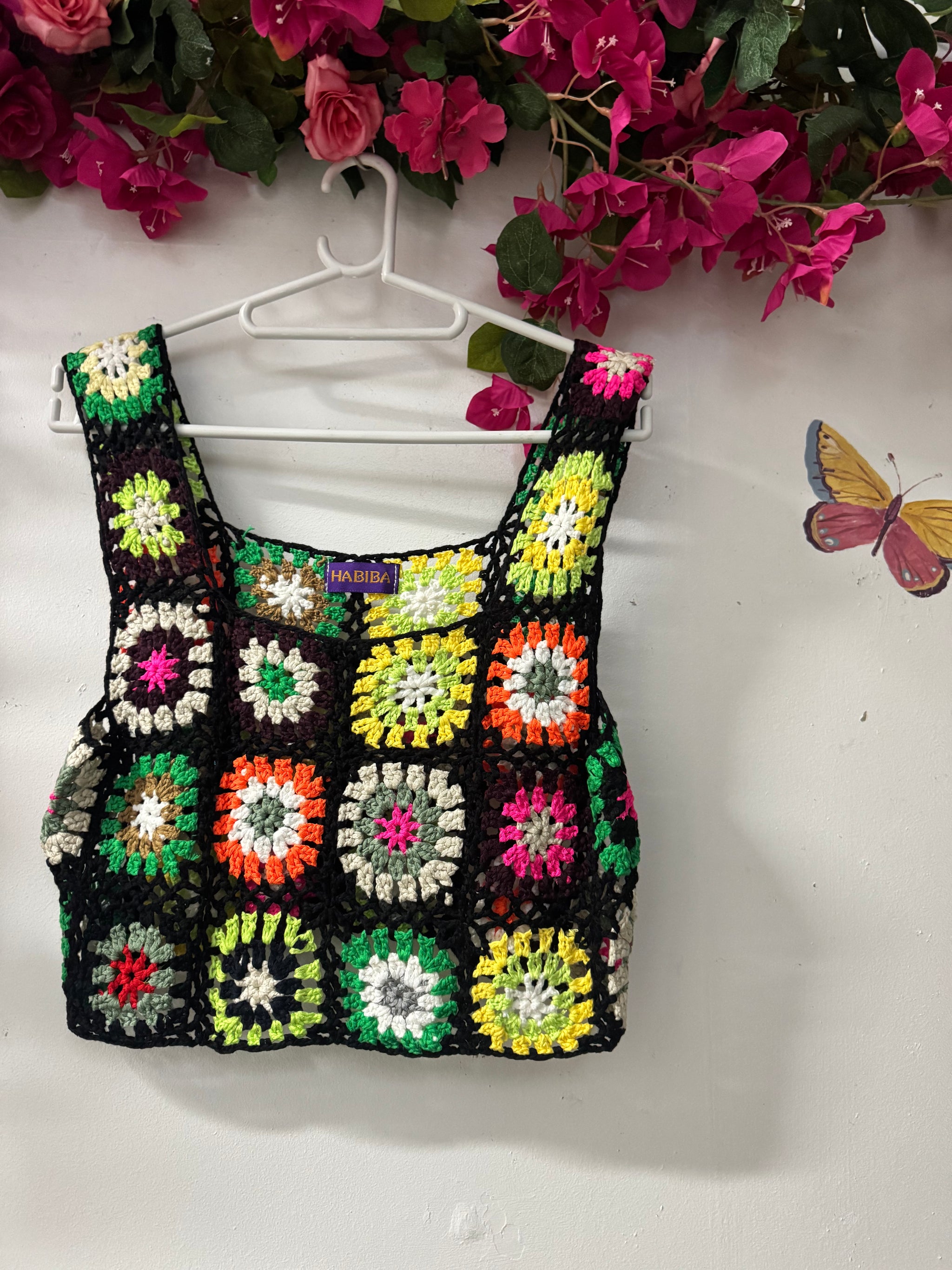 Wildflower Granny Crochet Crop Top