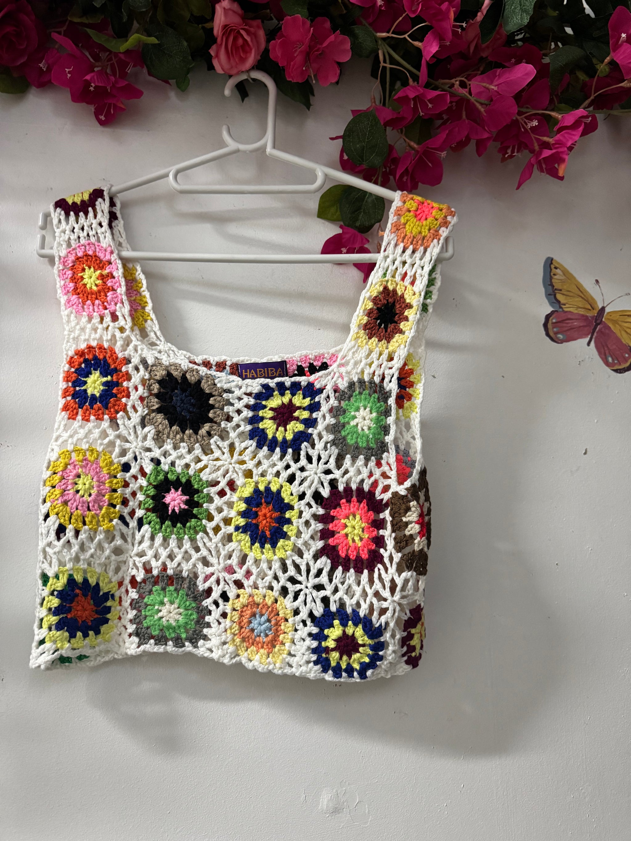 Wildflower Granny Crochet Crop Top