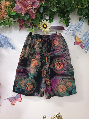 Thai Block-Print Hippie Shorts