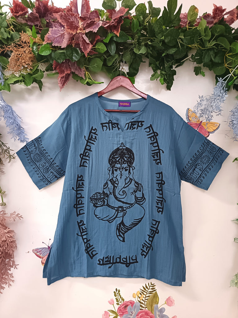 Ganesha Boho Cotton Shirt