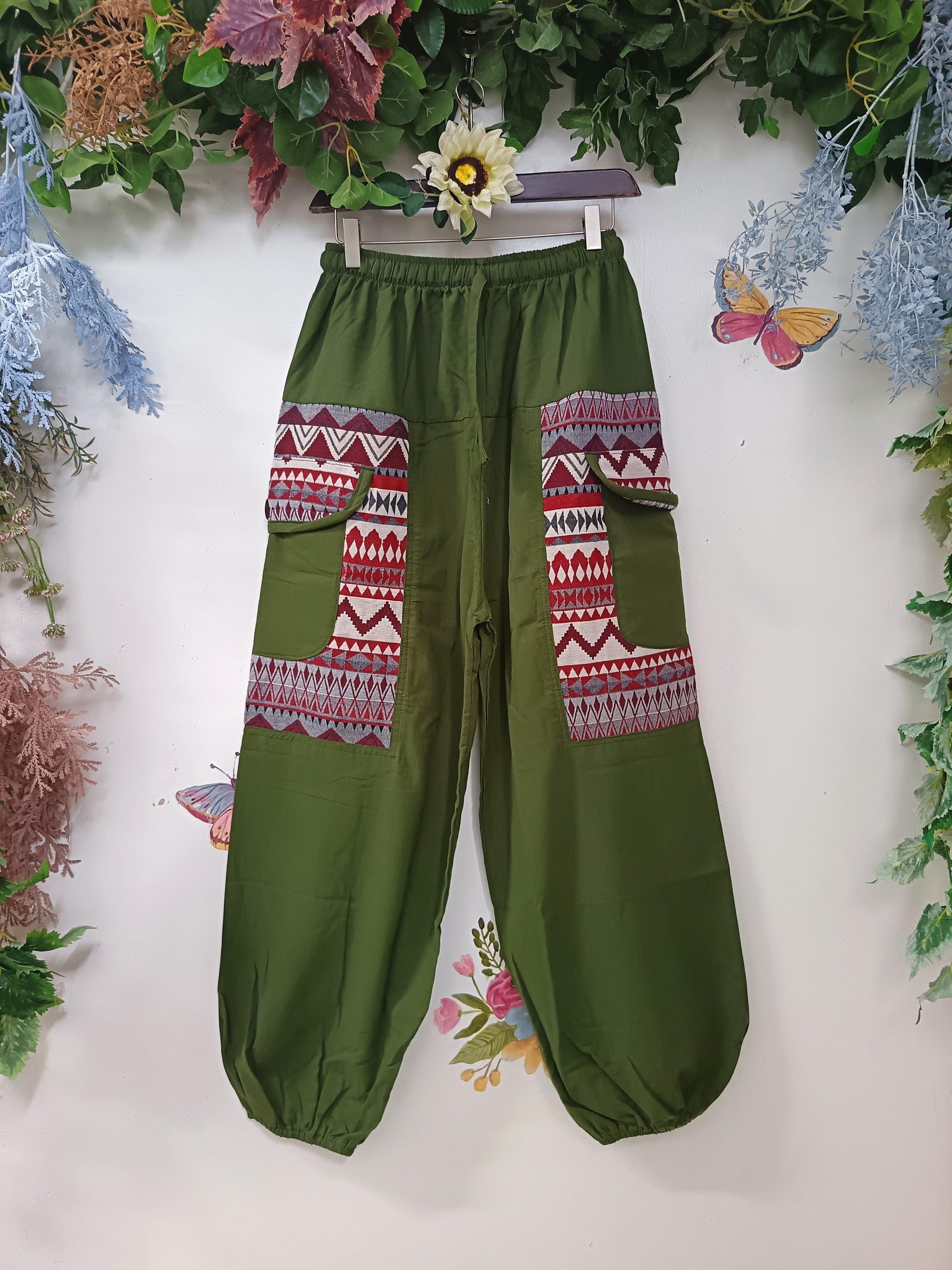 Hmong Cotton Cargo Pants