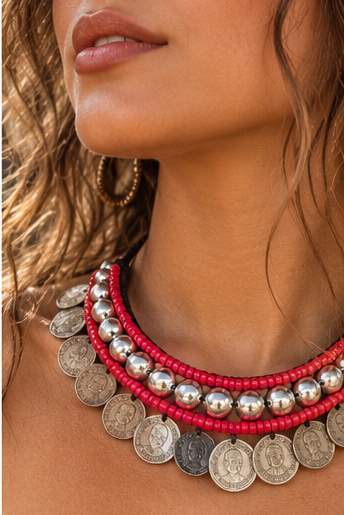 Hmong Nomad Coin Choker