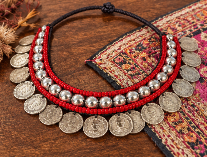 Hmong Nomad Coin Choker