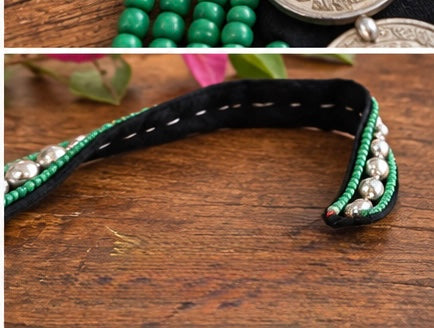 Bohemian Cascade Coin Necklace