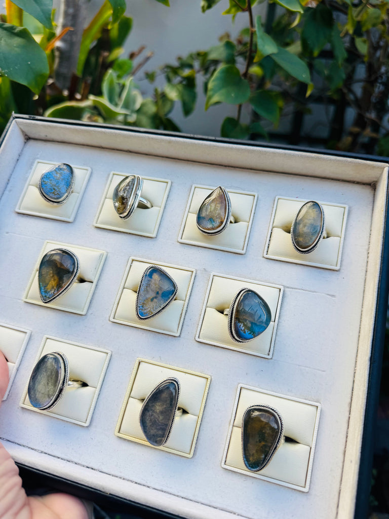Sterling Silver Labradorite Rings