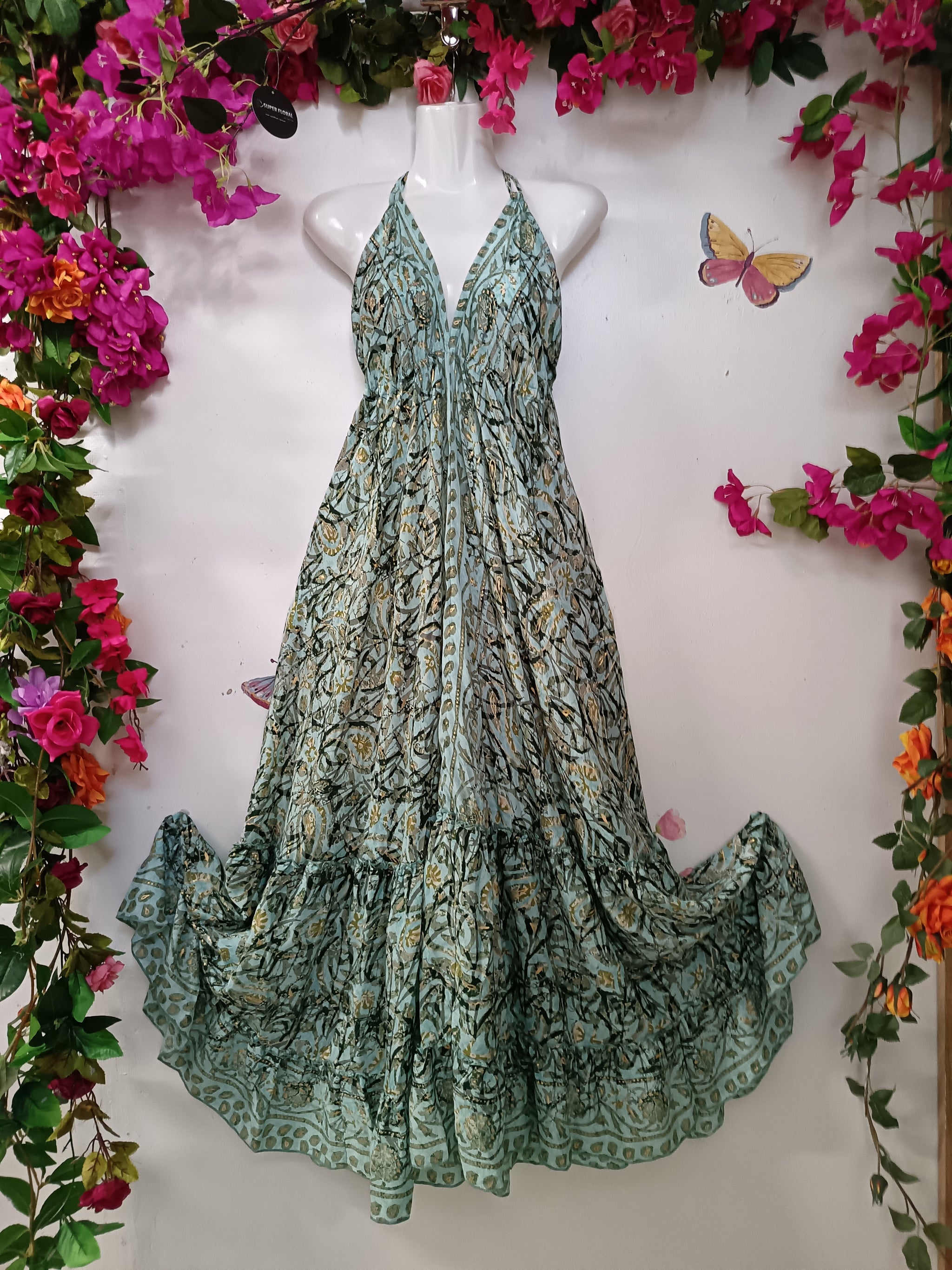 Silk & Soul Halterneck Maxi Dress
