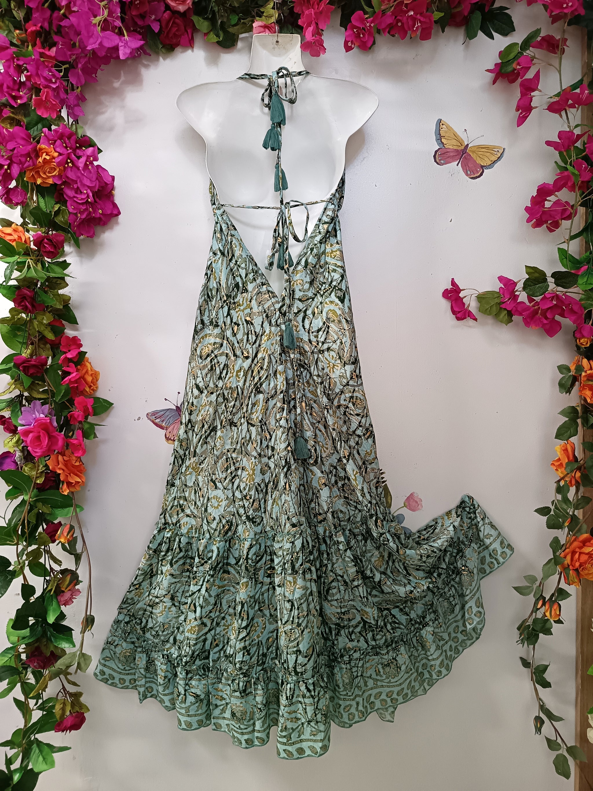 Silk & Soul Halterneck Maxi Dress