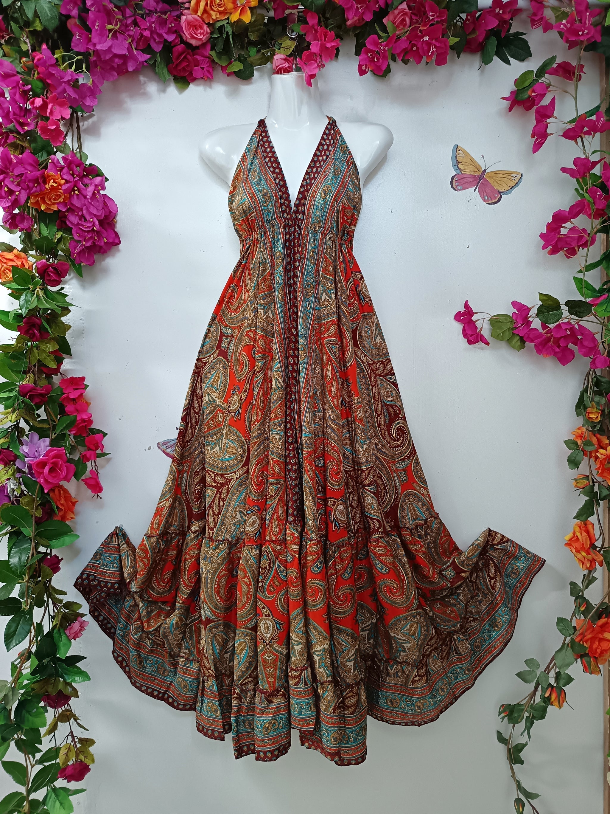 Silk & Soul Halterneck Maxi Dress