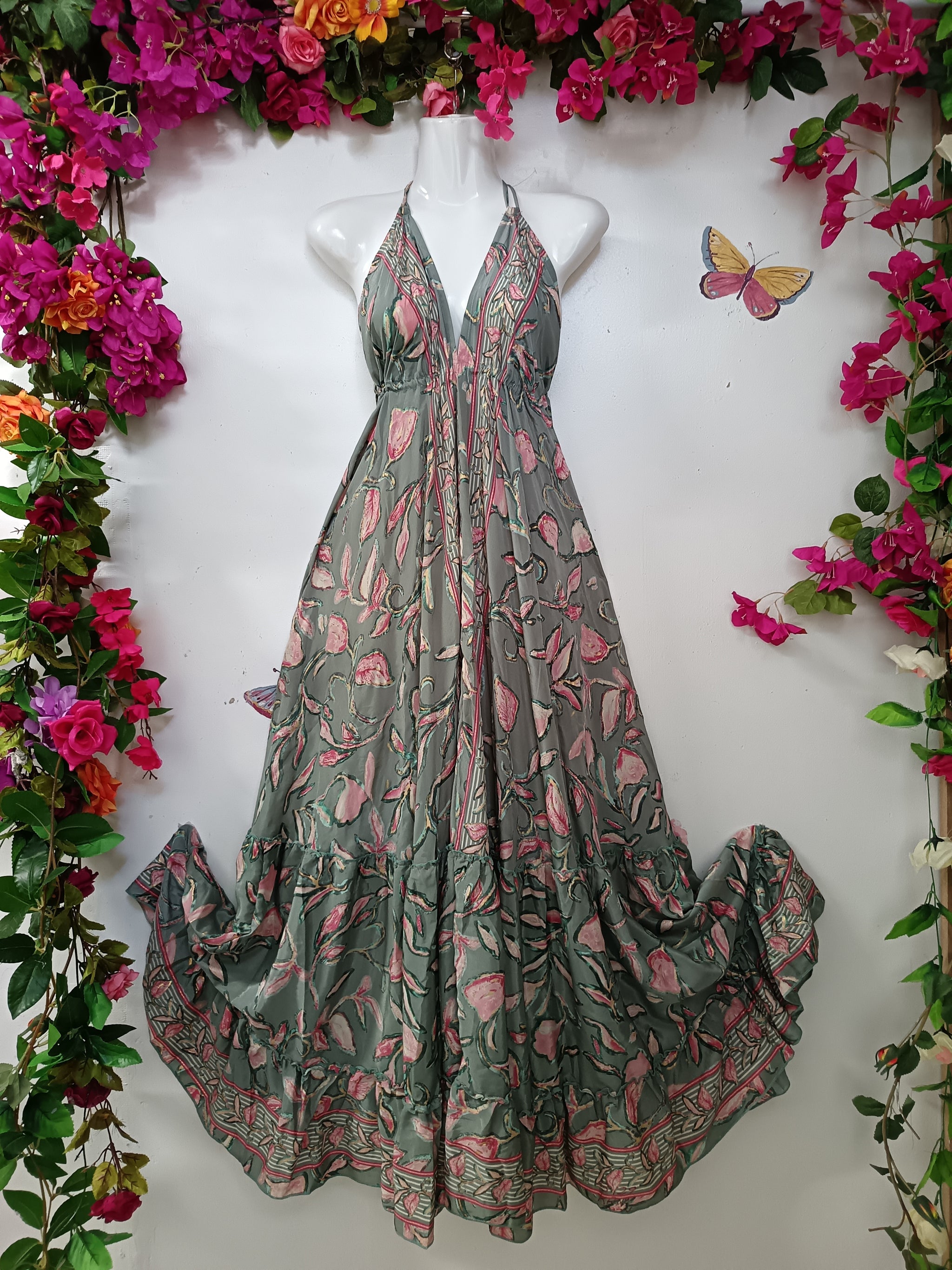 Silk & Soul Halterneck Maxi Dress