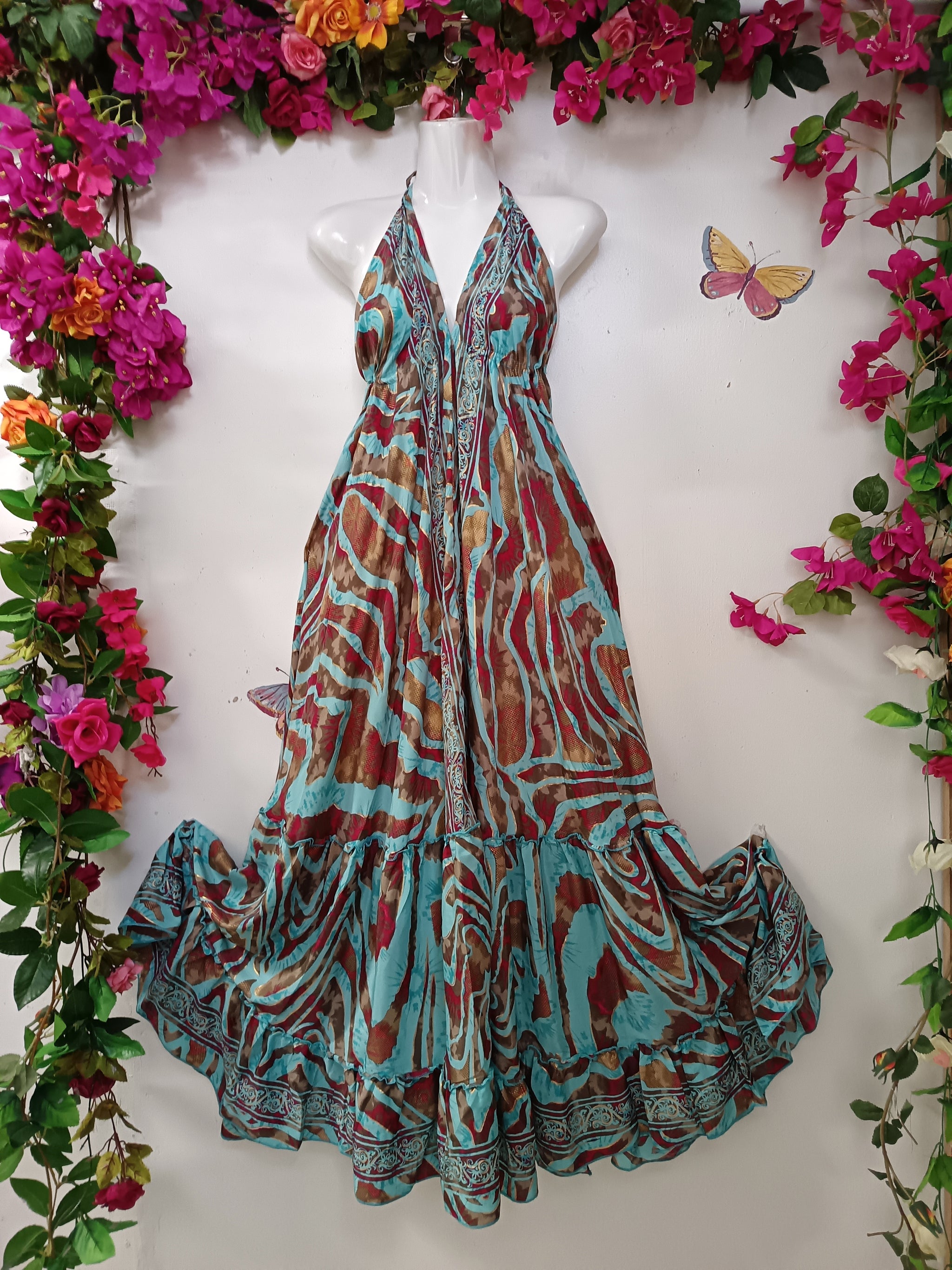 Silk & Soul Halterneck Maxi Dress