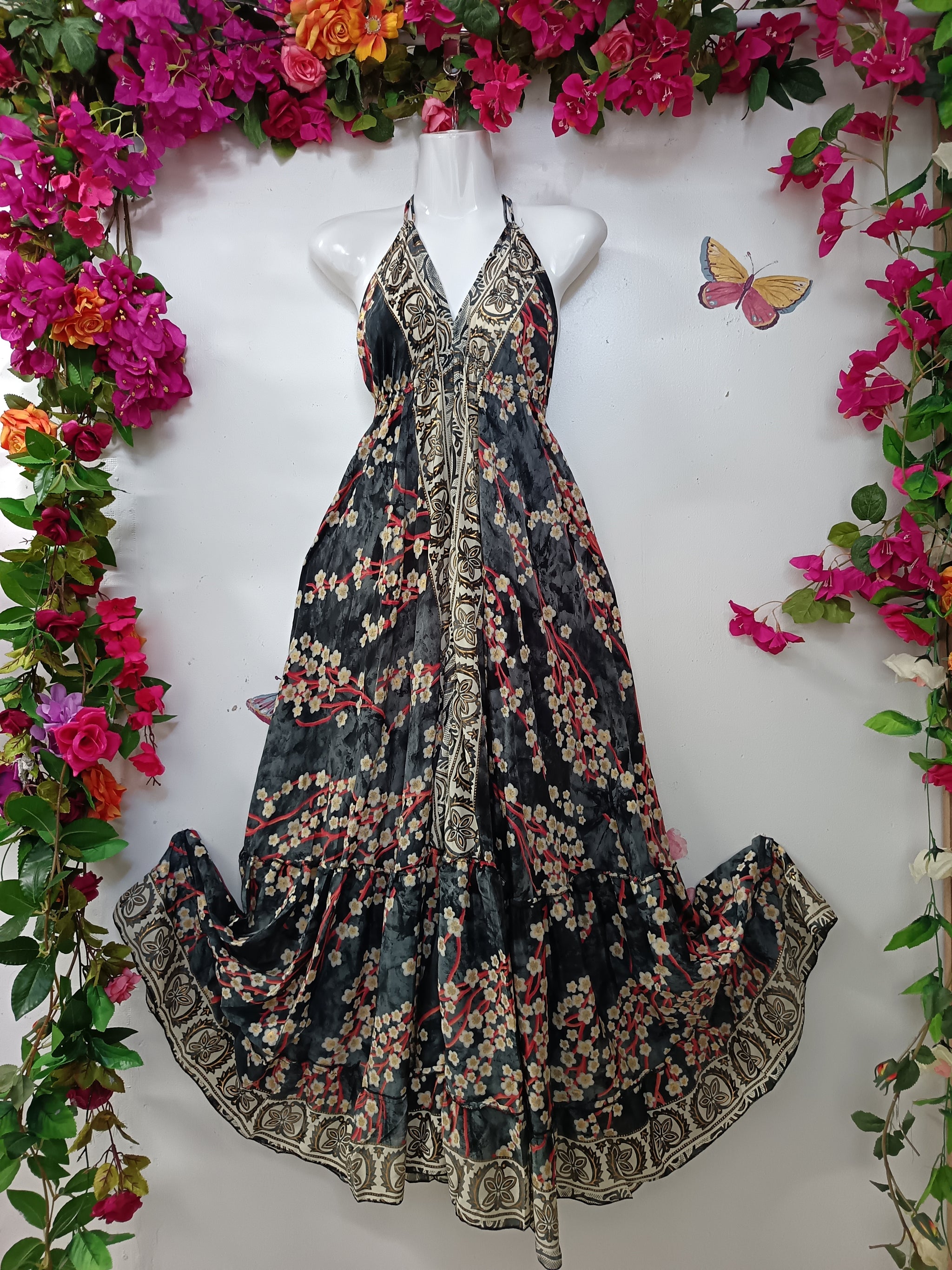 Silk & Soul Halterneck Maxi Dress