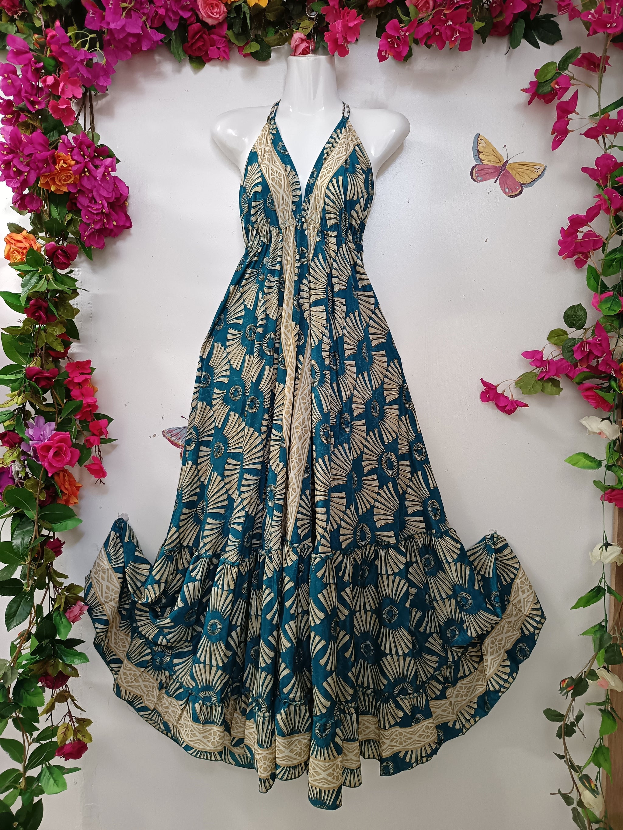 Silk & Soul Halterneck Maxi Dress