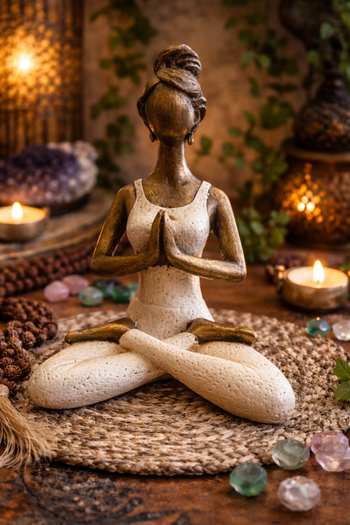 Lotus Pose Yoga Woman (Large)