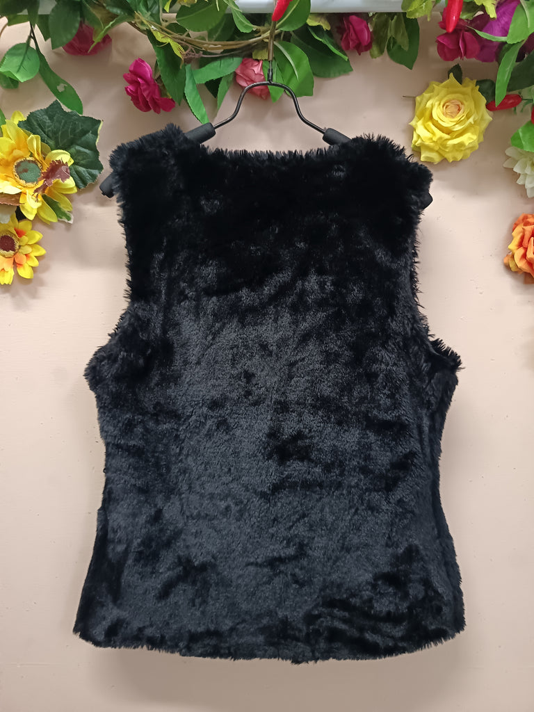 Midnight Luxe Fur Vest