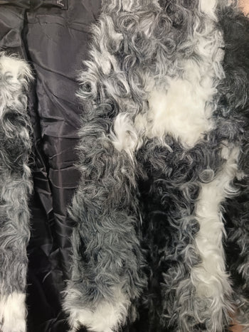Marble Faux Fur Jacket