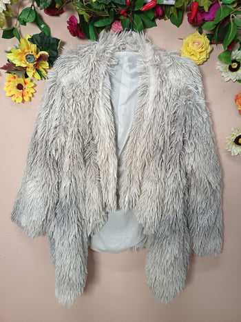 Silver Mist Faux Fur Jacket