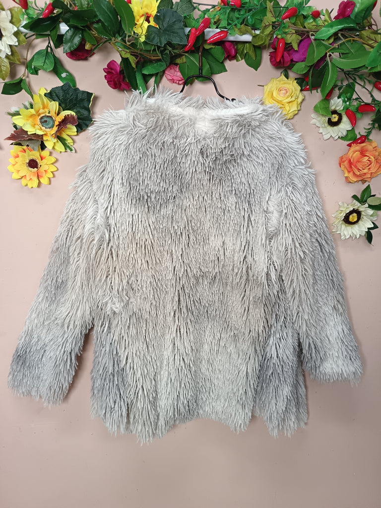 Silver Mist Faux Fur Jacket