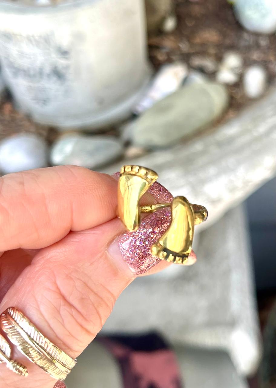 Golden Feet Ring