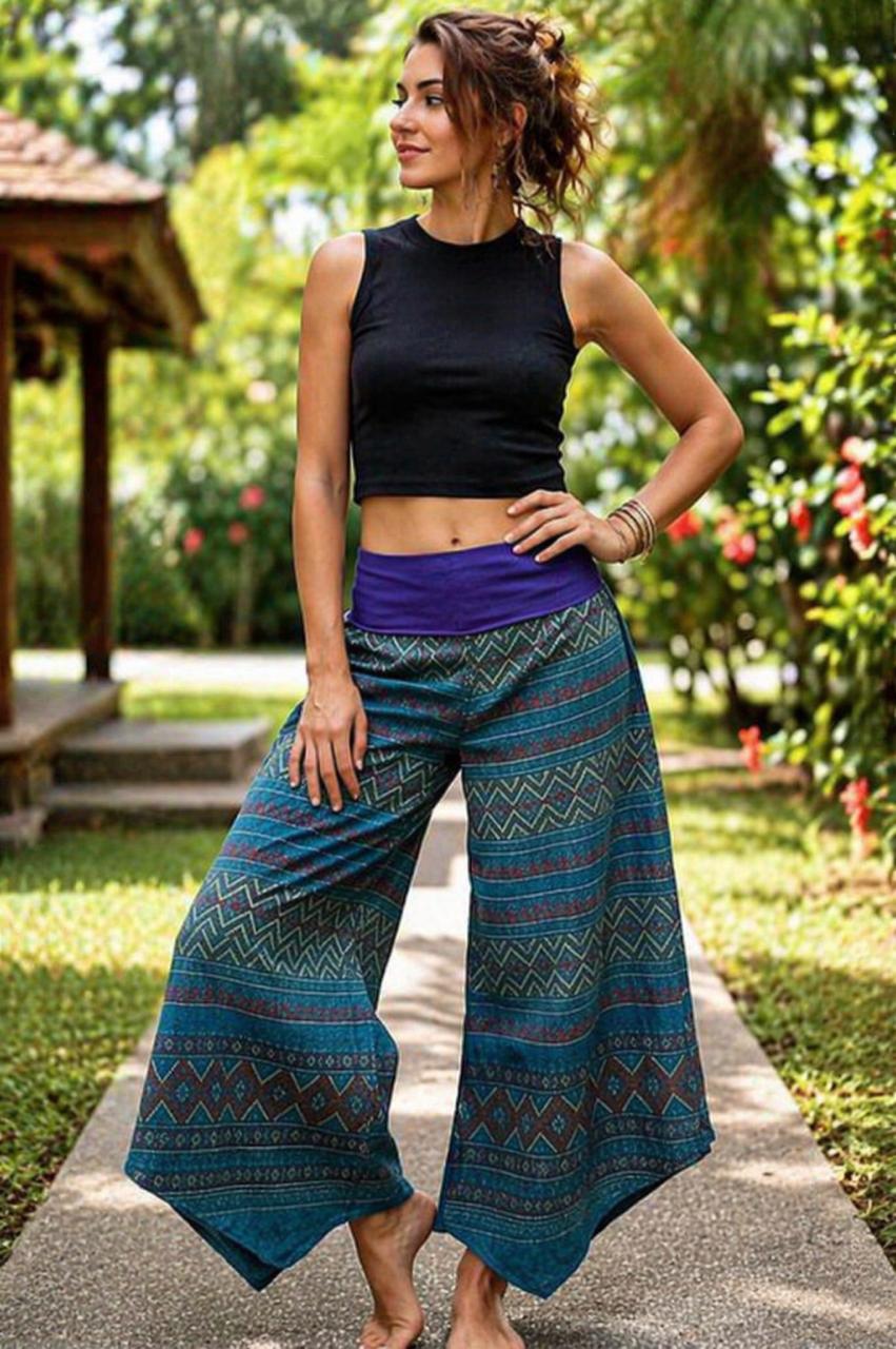 Hmong Wide-Leg Pants