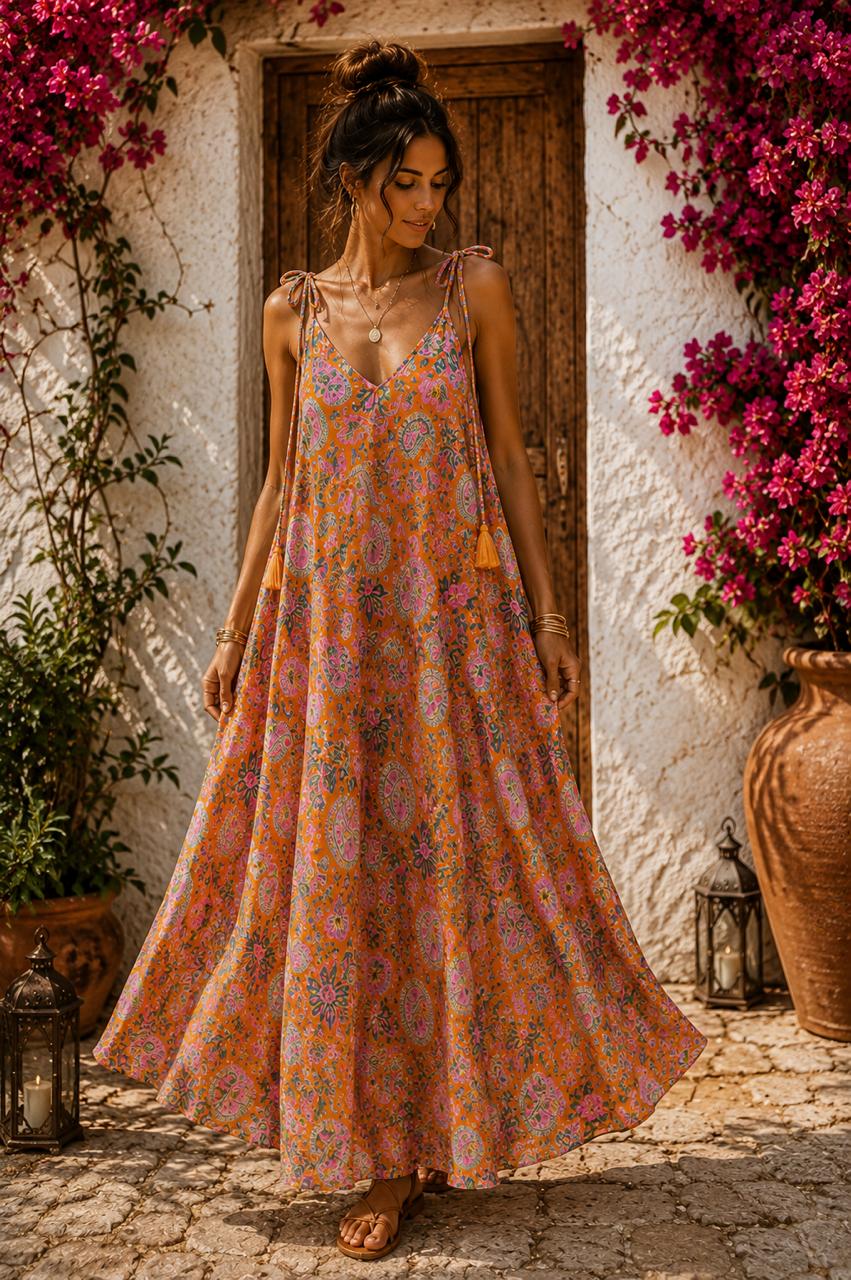 Silk & Soul Maxi Breeze Strappy Dress
