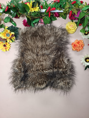 Wild Earth Faux Fur Crop Vest