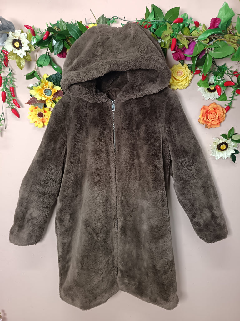 Woodland Luxe Faux Fur Coat