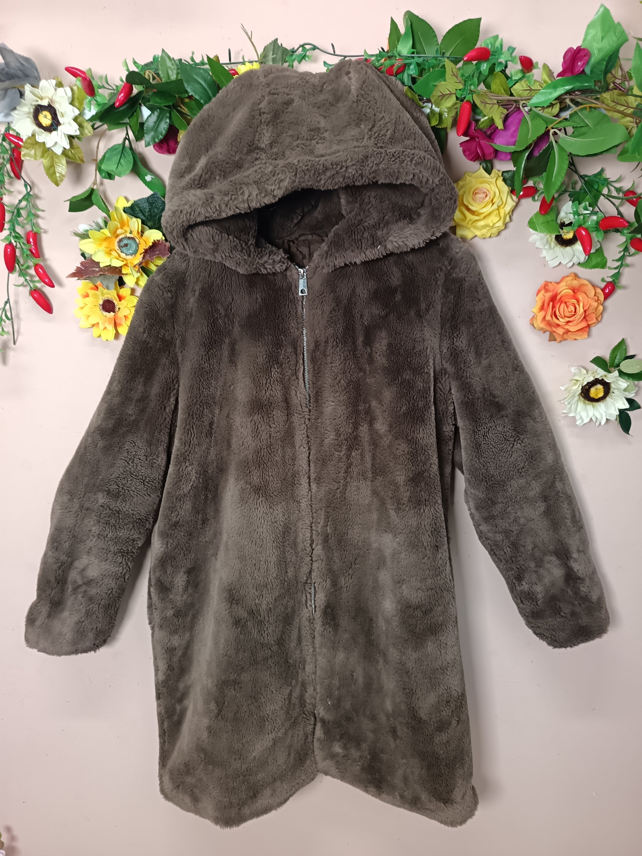 Woodland Luxe Faux Fur Coat