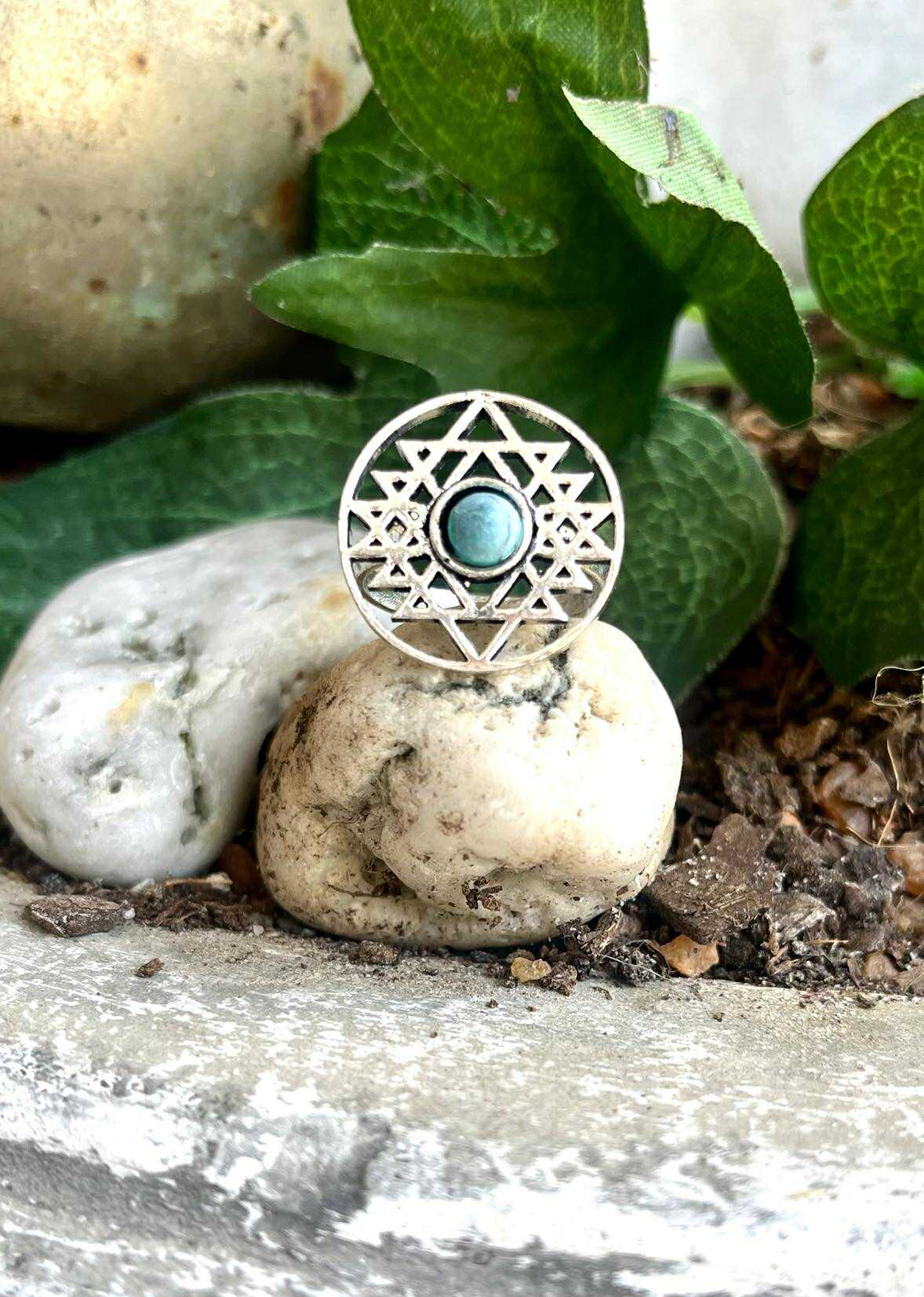 Sacred Star Mandala Ring