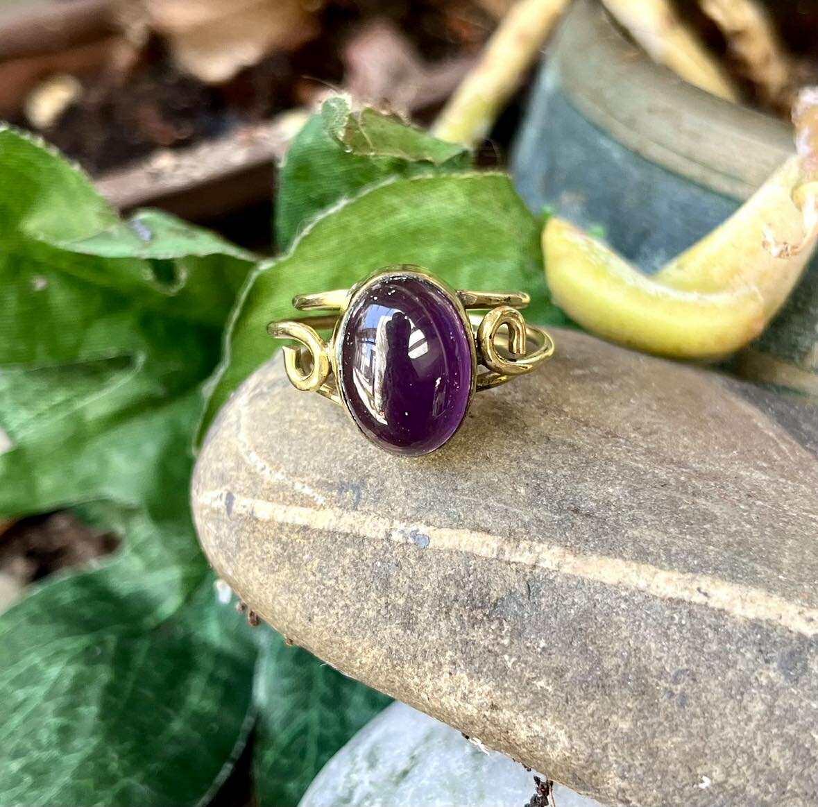 Oval Gemstone Mystic Rings