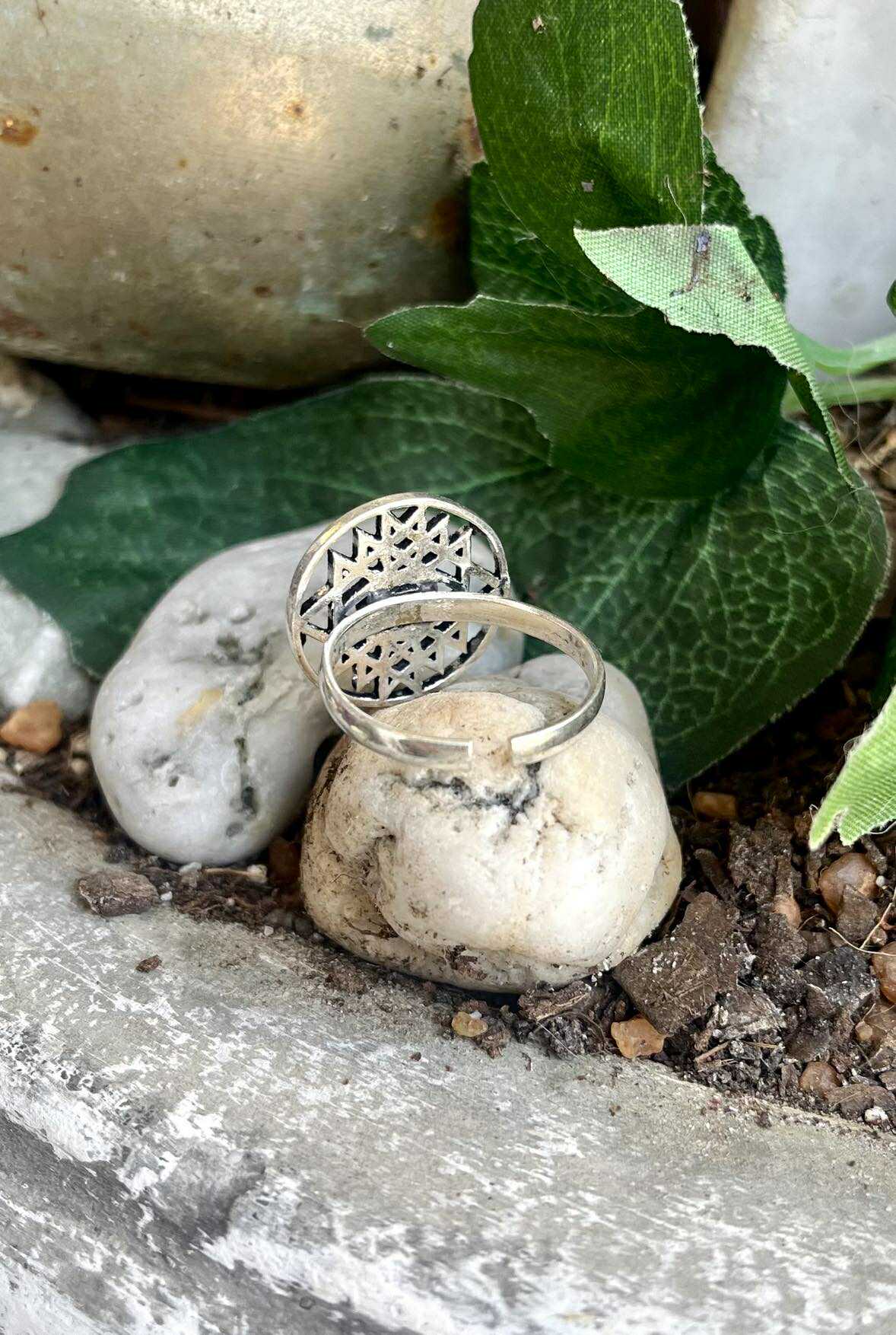 Sacred Star Mandala Ring
