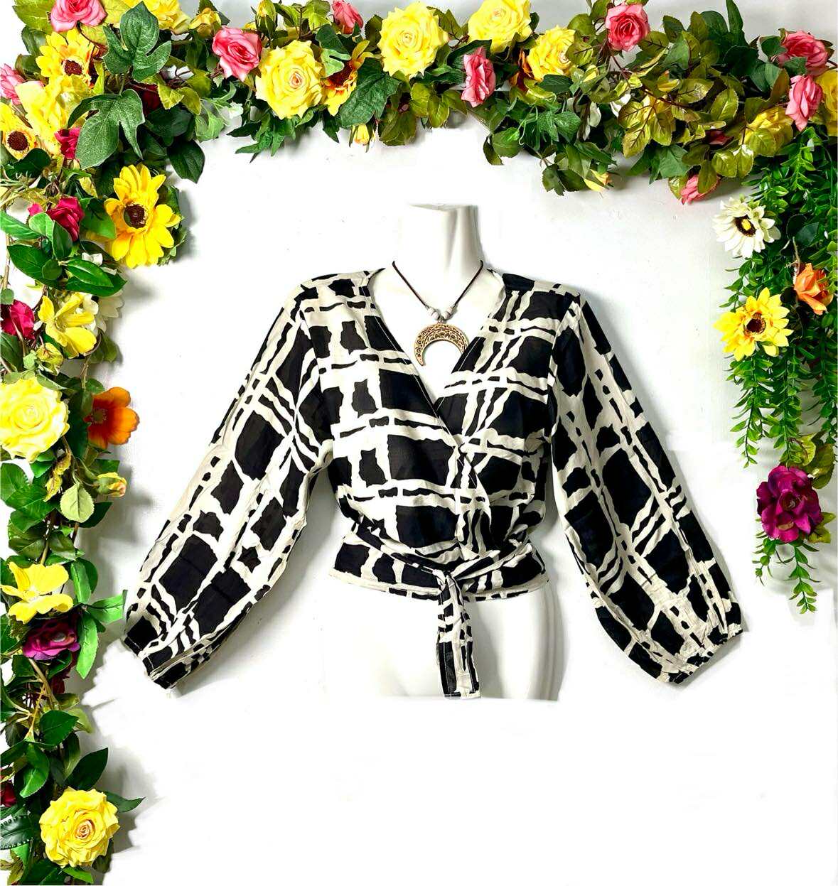 Tribal Muse Wrap Top