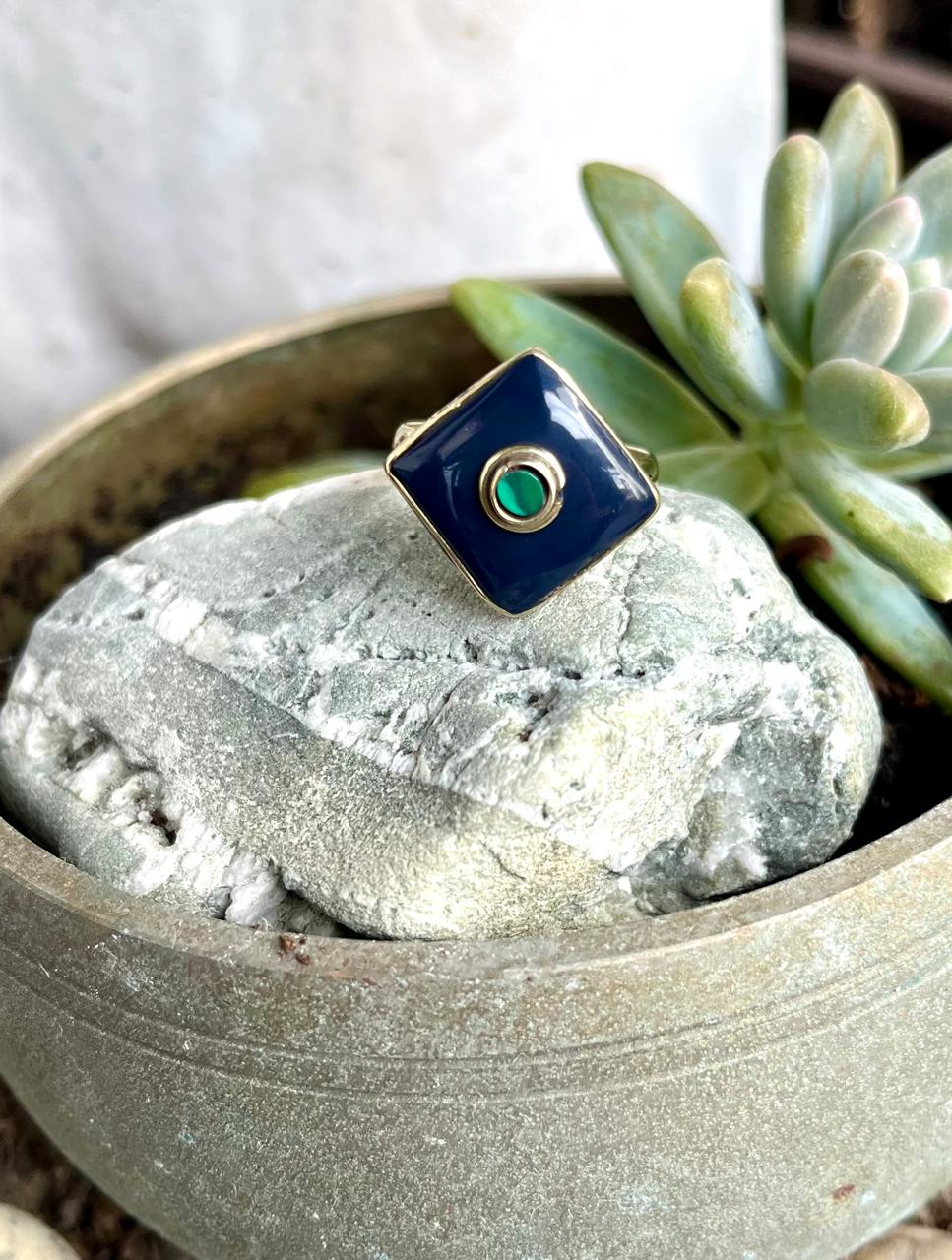 Jewel Tile Rings