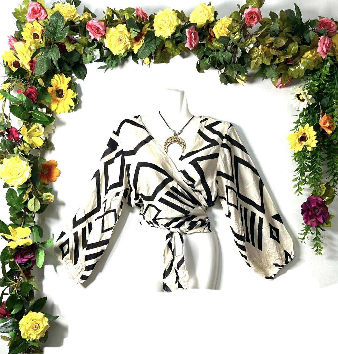 Tribal Muse Wrap Top