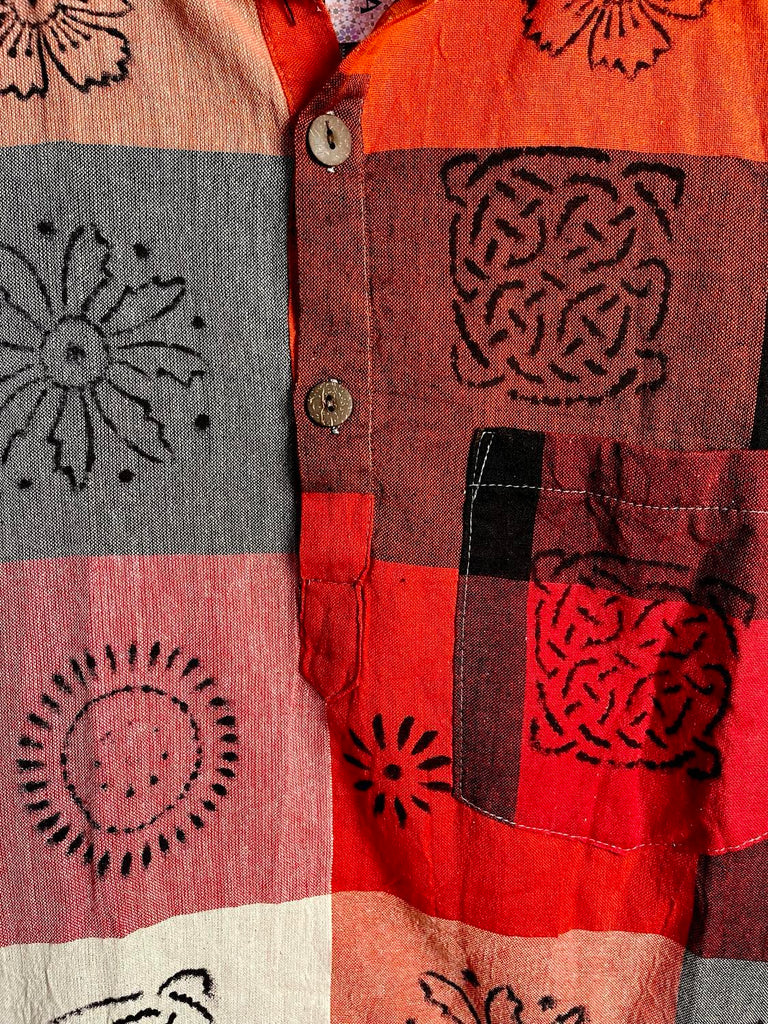 Block Print Kurtha Shirt XXXL