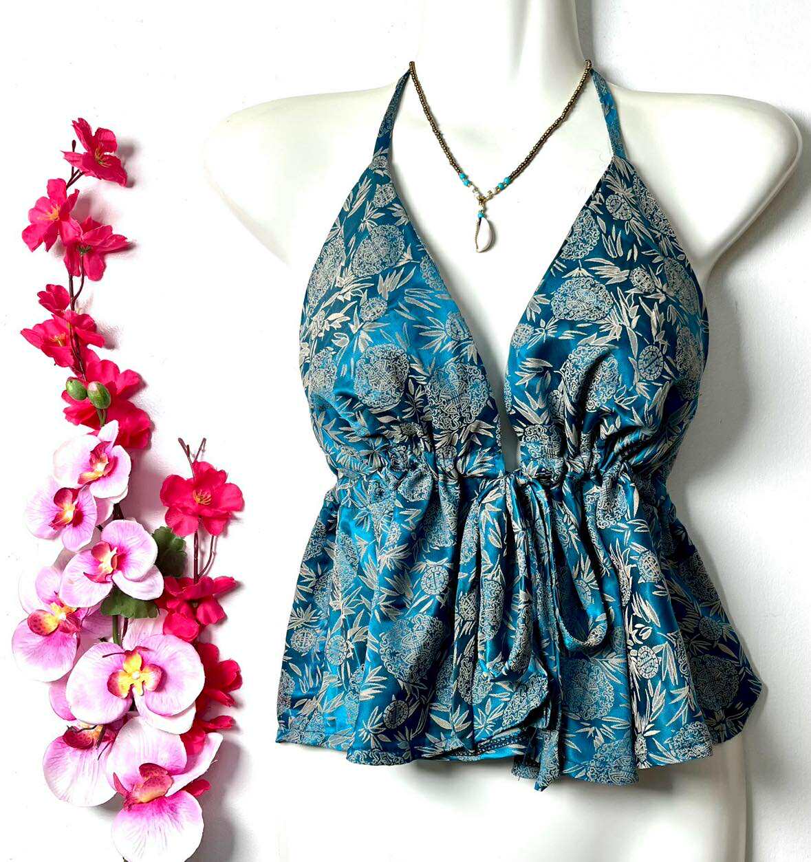 Vietnamese Silk Babydoll Top