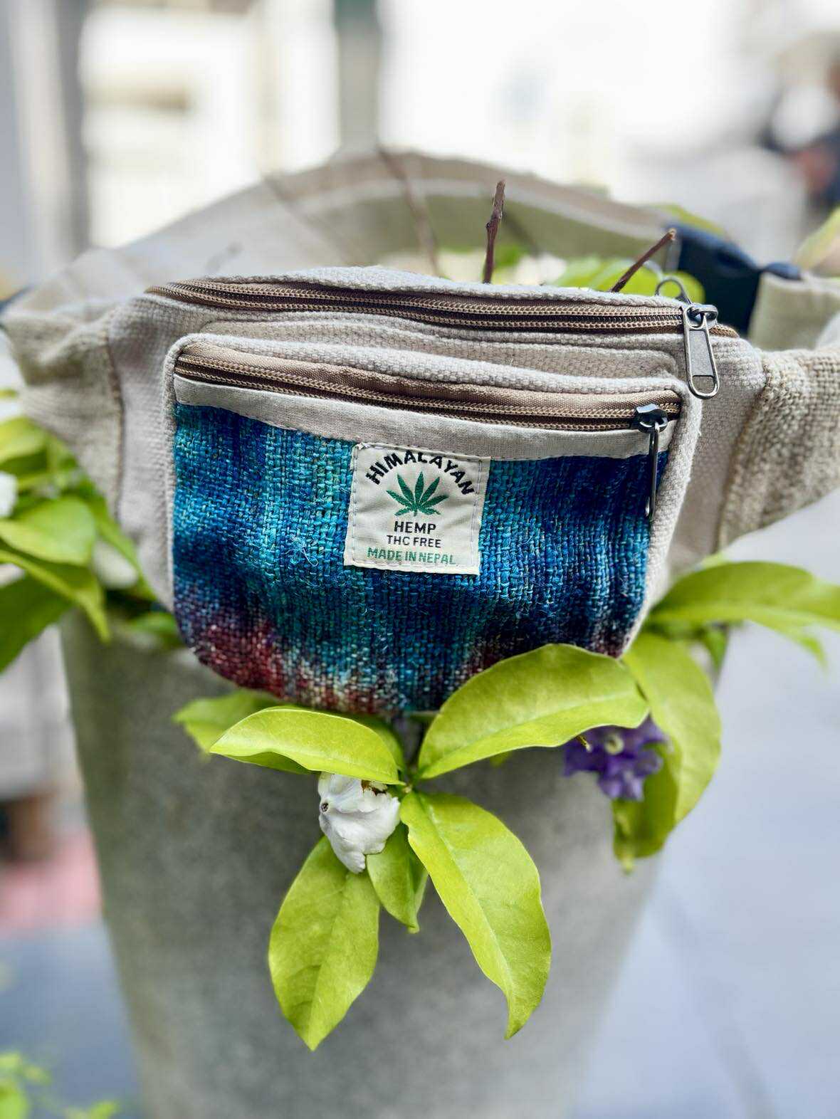 Tie-Dye Hemp Moon Bag