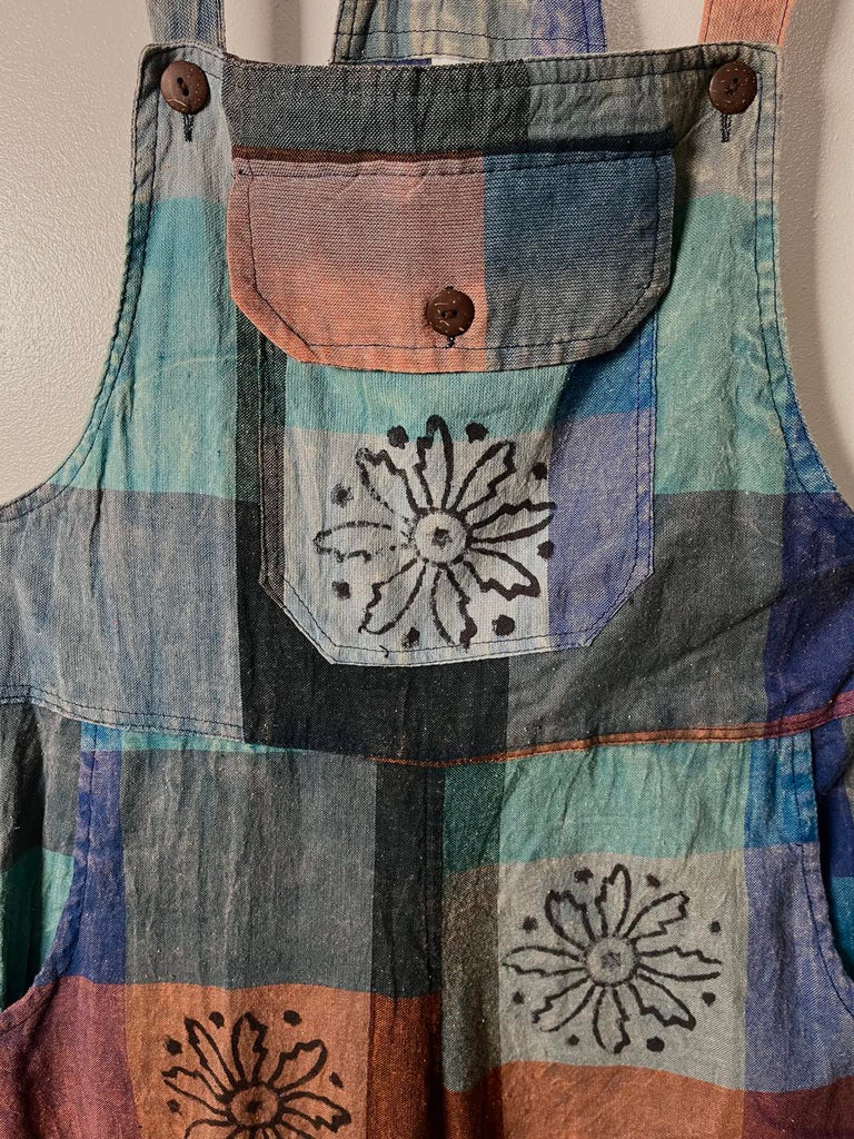 Boho Patchwork Dungarees XL
