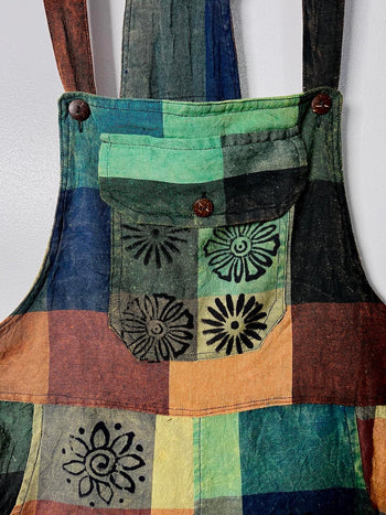 Boho Patchwork Dungarees LARGE