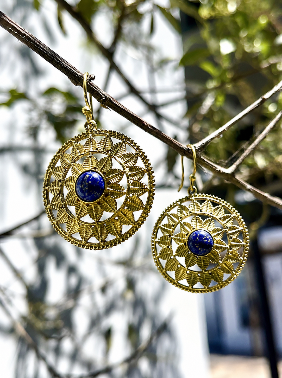 Sun Spirit Mandala Earings