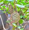 Brass Flower Of Life Earings Large