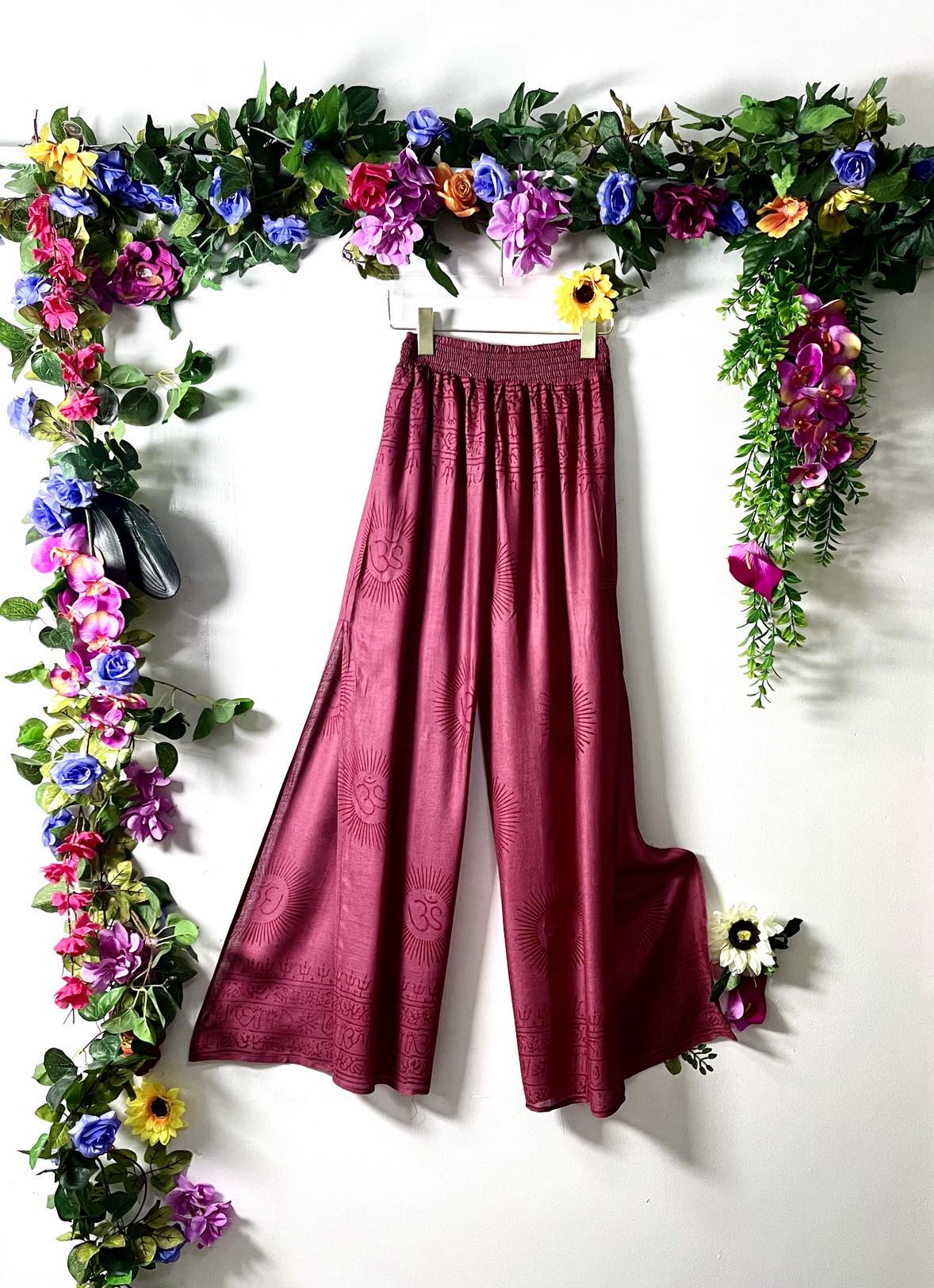 Prayer Cut Palazzo Pants