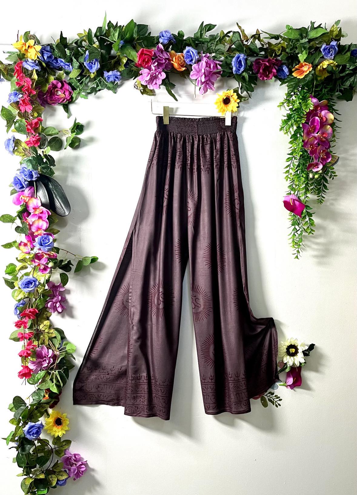 Prayer Cut Palazzo Pants