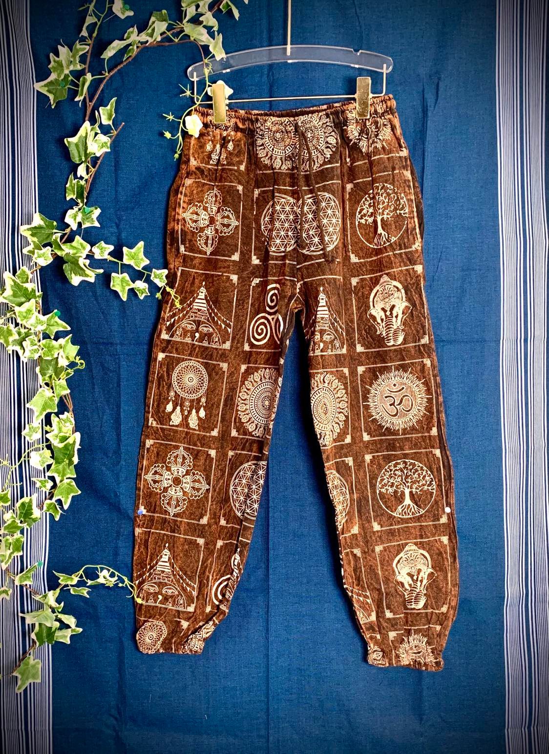 Hippie Print Pants S/M