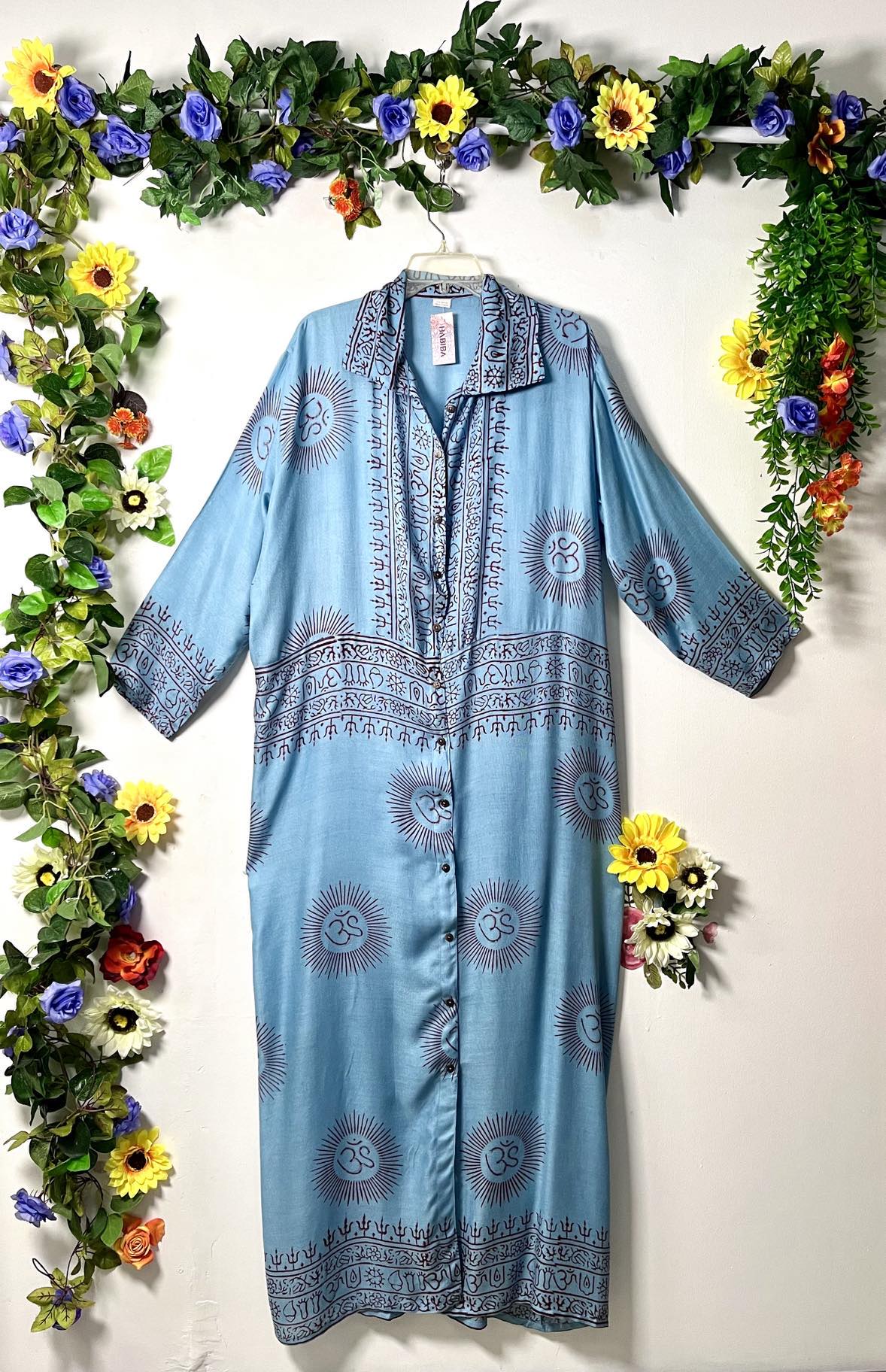 Prayer Long Button Dress