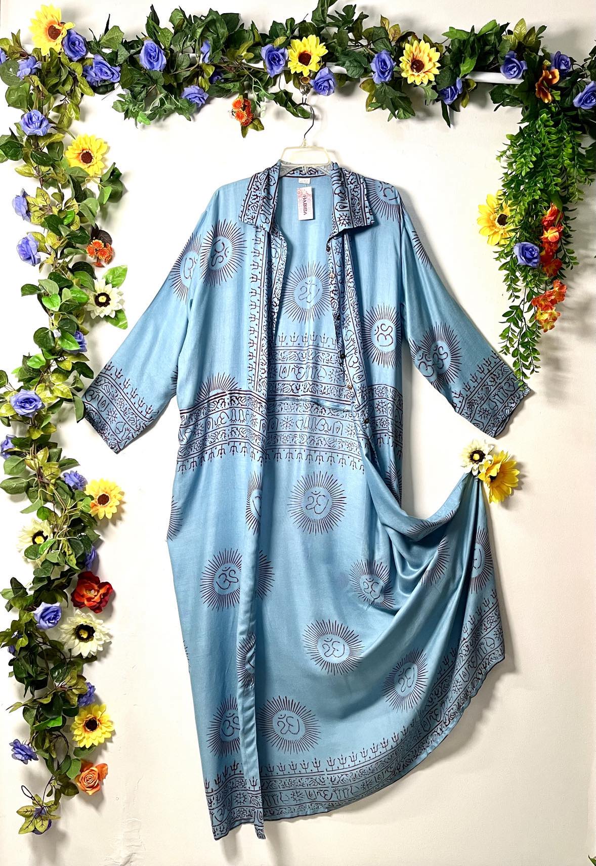 Prayer Long Button Dress